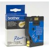 Brother TC-601, 12mm x 7,7m, čierna tlač / žltý podklad, originálna páska