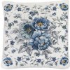 Gobelínová obliečka na vankúš Modré kvety Chenille IT112 Modrá 42x42 cm