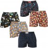 5PACK Pánske trenky Styx art klasická guma viacfarebné (5A1378145) M
