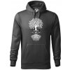 Narodeninový strom 50 - Mikina pánska Cape s kapucňou - 4XL ( Tmavá bridlica (sivá so zeleným nádychom) )