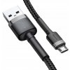 Baseus CAMKLF-CG1 USB do microUSB 1,5A, 2m, černý/šedý
