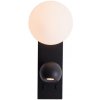 MaxLight Atom nástenná lampa 2x5 W čierna W0351
