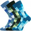 Lonka Dekostkan Unisex trendy ponožky - 3 páry BM000005050900100088 kocky 39-42 (26-28)