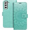 Púzdro Forcell MEZZO Book Samsung Galaxy S21 FE 5G mandala zelené