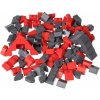 L-W Toys Kreatívny set strešné prvky červená a tmavo šedá 120 ks