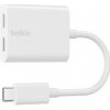Belkin RockStar USB-C Audio + Charge Adapter - White F7U081btWH