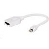 GEMBIRD Redukce miniDisplayport - Displayport 10cm (M/F) bílá A-mDPM-DPF-001-W