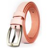 Dámsky kožený opasok DM-1,5 svetlo ružový, Obvod pásu/celková dĺžka opasku 100cm