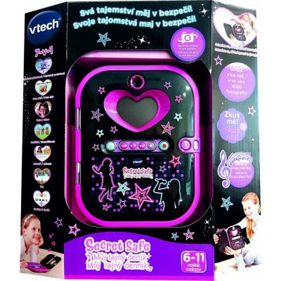 Interaktívna hračka Vtech Kidi Secret Safe - Môj tajný denník - čierny (CZ) (3417761636794)