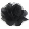 Šifónový kvet Ø8 a 9 cm - 4 ks 4 (9 cm) čierna