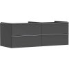 Hansgrohe Xelu Q Umývadlová skrinka, 50x136x55 cm, 4 zásuvky, matná sivá/chróm 54087000-HG