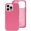 TopQ Puzdro Leather MagSafe pre Iphone 15 Pro Pink