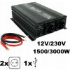 MENIČ NAPÄTIA 12 V/230 V, VÝKON 1500/3000 W