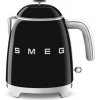 SMEG 50#39;s Retro Style čierna / Rýchlovarná kanvica mini / 0.8L / 1400W (KLF05BLEU)