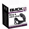 Black Velvets Cock Ring with Vibration