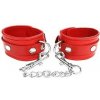 ROUGE Leather Wrist Cuffs Red