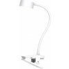 Solight LED stolná nabíjacia lampička, 2W, 210lm, 3CCT, biela, clip