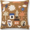 Dekoratívny vankúš Village 40 x 40 cm hnedý