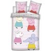 Javoli detská posteľná bielizeň / obliečky 100 x 135 / 40 x 60 cm bavlna - Prasiatko Peppa