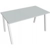 Hobis Pracovný stôl UNI A, 140x75,5x80 cm, sivá/biela