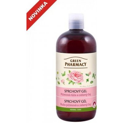 Green Pharmacy Body Care Muscat Rose & Green Tea sprchový gél 0% Parabens Silicones PEG 500 ml
