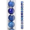 Vianočné gule plast 4cm s/12 tm. modré 216025 - Dekorácia