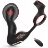 SuperLove Inflatable Prostate Massager Anal Lock with Remote Black