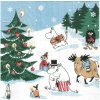 Havi Servítky Moomin Joulun ihmemaa 24x24cm, 20ks