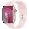 Apple Watch Series 9 Cellular 45mm Růžový hliník se světle růžovým sportovním řemínkem M/L MRML3QC/A