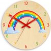 ModernClock Detské nástenné hodiny Ami Dúha 30 cm viacfarebné