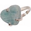 Nefertitis Be Beautiful Akvamarín srdce prsteň 37 NF54583 - od 50 mm (US 5), 1,3 x 1,3 x 0,5 cm