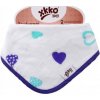 Kikko Bambusová detská slintáčka/šatka Ocean Blue Hearts