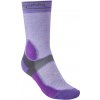 Bridgedale MTB Summer Weight T2 Coolmax Sport Boot Women's - dámské letní cyklistické ponožky purple/dark grey - L (7-8,5) / EU 41-43 / 25-27 cm