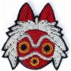 Vyšívaná brošňa Maison Ghibli - Maska San z filmu Princezná Mononoke uni