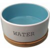 Miska Dog Fantasy keramická WATER biela/modrá s podtáckou 16x6,5cm, 850ml