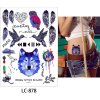 B-TOP Vodeodolné dočasné tetovanie motiv BOHO 2 - farebná