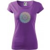 Mandala zelenožlutá - Dámske tričko Pure - L ( Fialová )