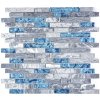 Sklenená mozaika s prírodným kameňom MV688 30x30 cm