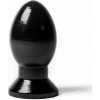 Mister B WAD Favor of the Emperor Plug Black L, čierny análny kolík 14,6 x 7,4 cm