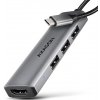 AXAGON HMC-H3A, USB 5Gbps hub, 3x USB-A, HDMI 4k/30Hz, kábel USB-C 15cm HMC-H3A