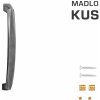 Madlo na dvere FO - madlo CRYSTAL SIM - sivá matná (P53) | MP-KOVANIA.sk