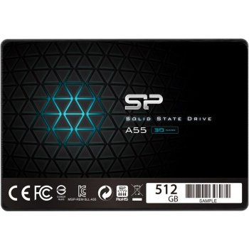 Silicon Power A55 512GB, 2.5'', SATA III, SP512GBSS3A55S25