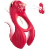 SuperLove Perfect Clitoris & Balls Vibrating Ring Red
