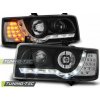 Tuning-tec PREDNÉ SVETLOMETY DAYLIGHT BLACK pasujú na VW T4 90-03.03 TRANSPORTER