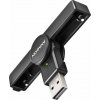 AXAGON kapesní čtečka kontaktních smart karet USB-A (eObčanka) / Smart Card / CRE-SMPA / USB 2.0