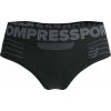 Compressport Seamless Boxer W Black/Grey Bežecká spodná bielizeň
