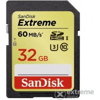 SanDisk Extreme SDHC 32GB UHS-I U3 SDSDXNE-032G-GNCIN