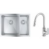 Súprava nerezový drez Grohe K700 31577SD1, kuchynská batéria Oltens Lista 35202100