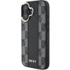 Obal DKNY PU Leather Checkered Pattern Magsafe Apple iPhone 16 Plus DKHMP16MPCPVSLK Black