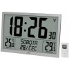 JVD RB9412.2 - Rádiom riadené digitálne hodiny s budíkom strieborné